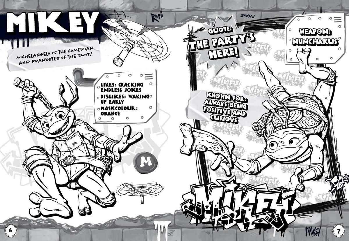 Sách ngoại văn: Teenage Mutant Ninja Turtles Mutant Mayhem - Turtle Power - Colouring Book &amp; Activity Book