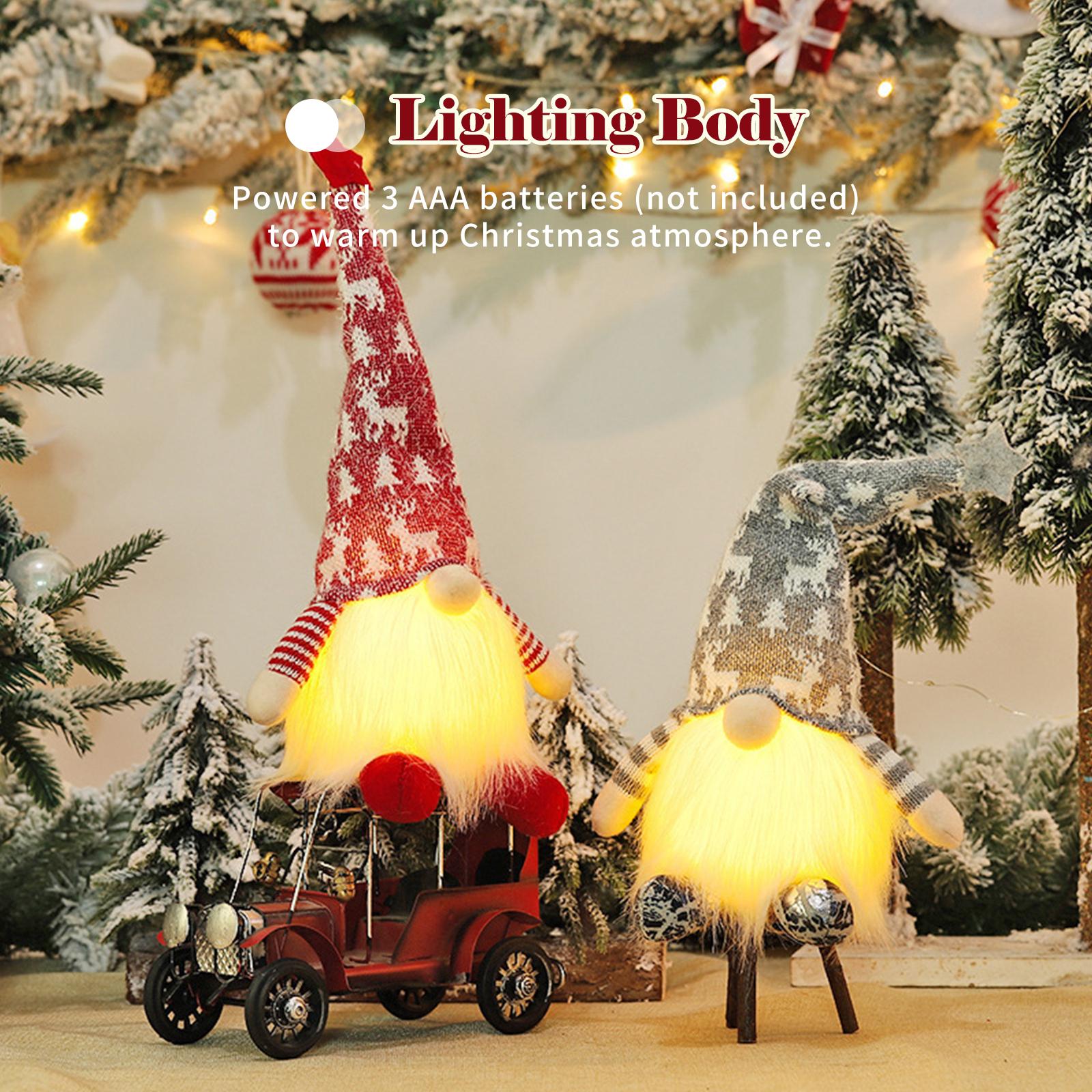 Búp Bê Thần Lùn Phát Sáng Trang Trí Nhà Cửa Dịp Giáng Sinh Noel