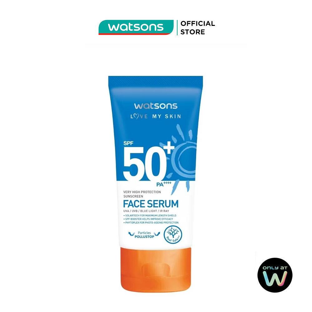 Tinh Chất Chống Nắng Cho Mặt Watsons Very High Protection Sunscreen Face Serum SPF50 50ml