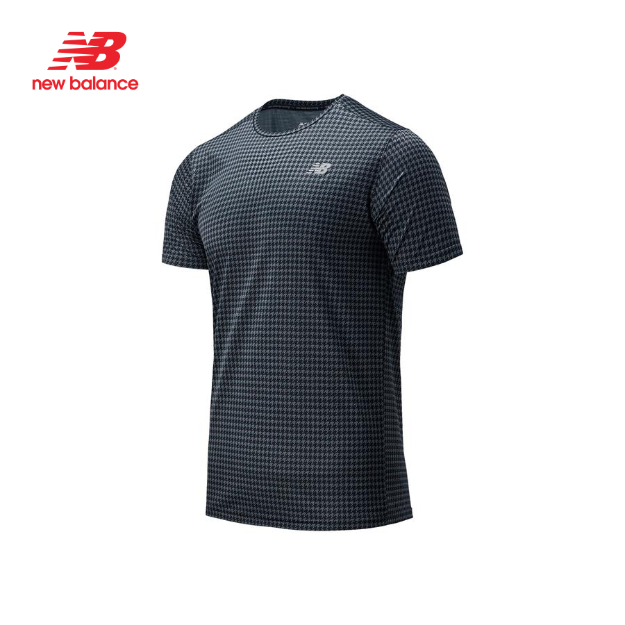 Áo thun tay ngắn thể thao nam New Balance Printed Accelerate - AMT03204BKM (Form Châu Á