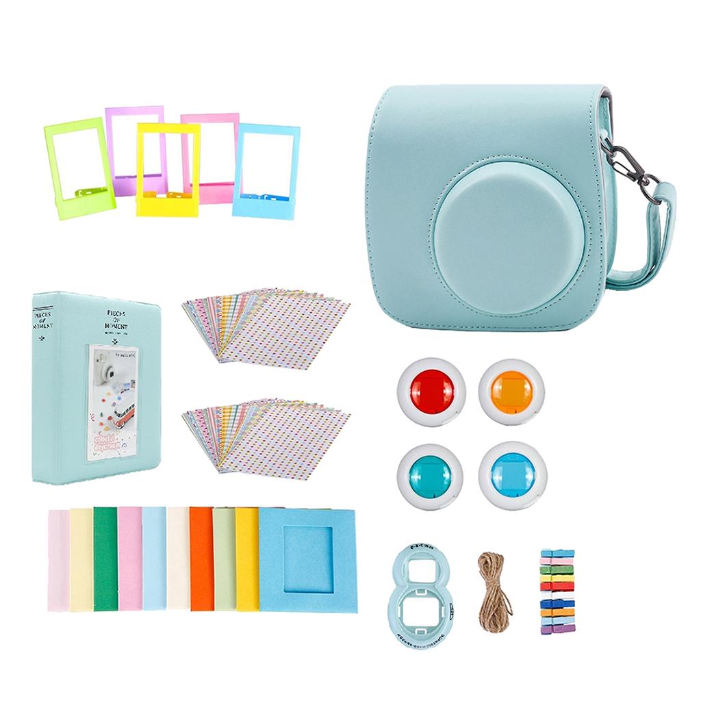 For Instax Mini 9 Camera PU Case Filter+Close Up