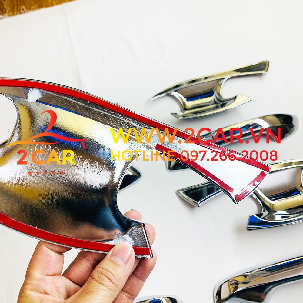 Ốp tay nắm, hõm cửa xe Kia K3 2021-2022 mạ crom cao cấp