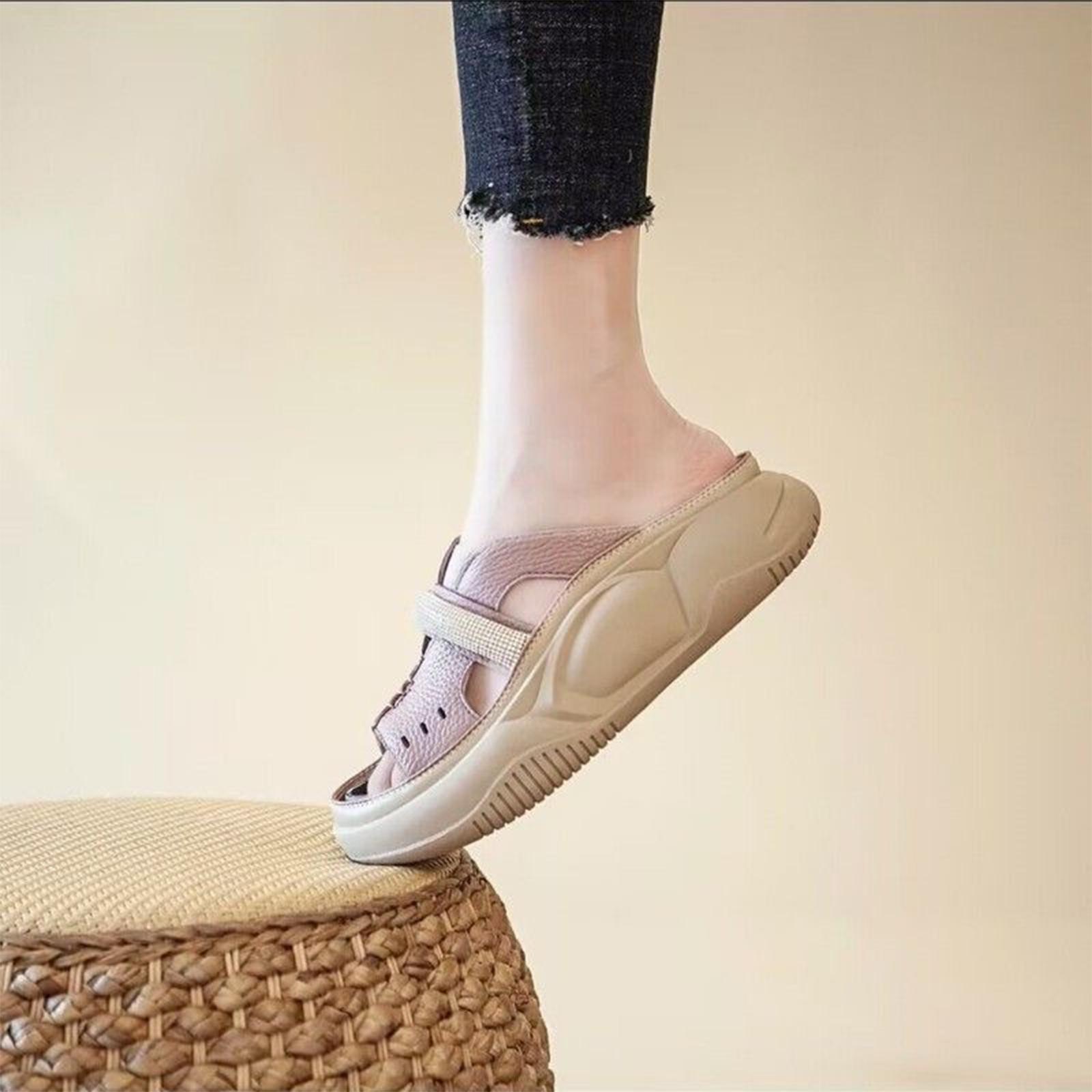 Women Platform Slide Sandals House Slippers Pool Thick Sole Open Toe Sandals