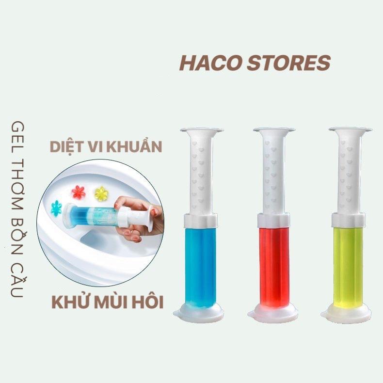 Gel thơm khử trùng bồn cầu - gel khử mùi bồn cầu dạng thạch hình bông hoa với 6 mùi hương tùy chọn