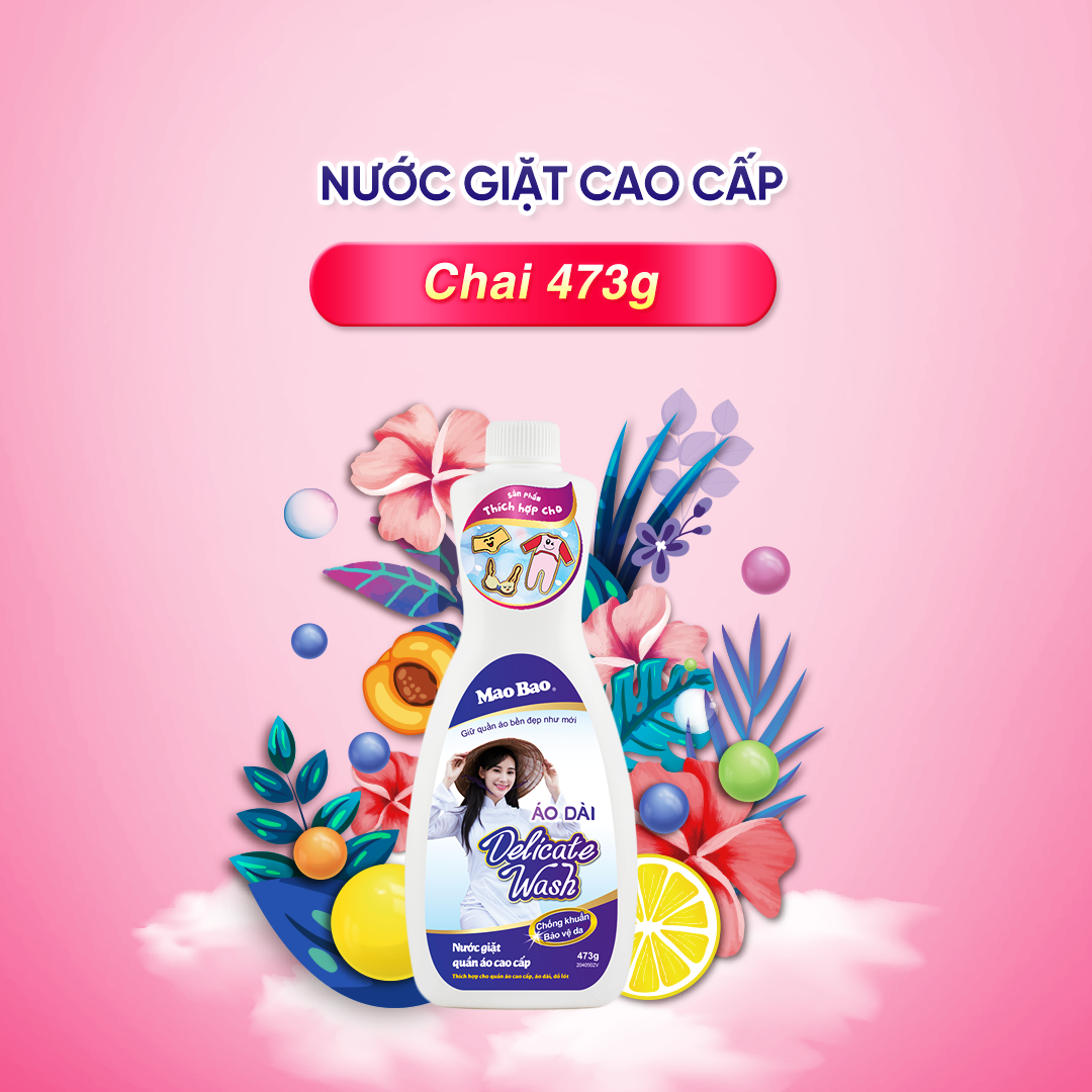 Nước Giặt Quần Áo Cao Cấp Mao Bao 473g