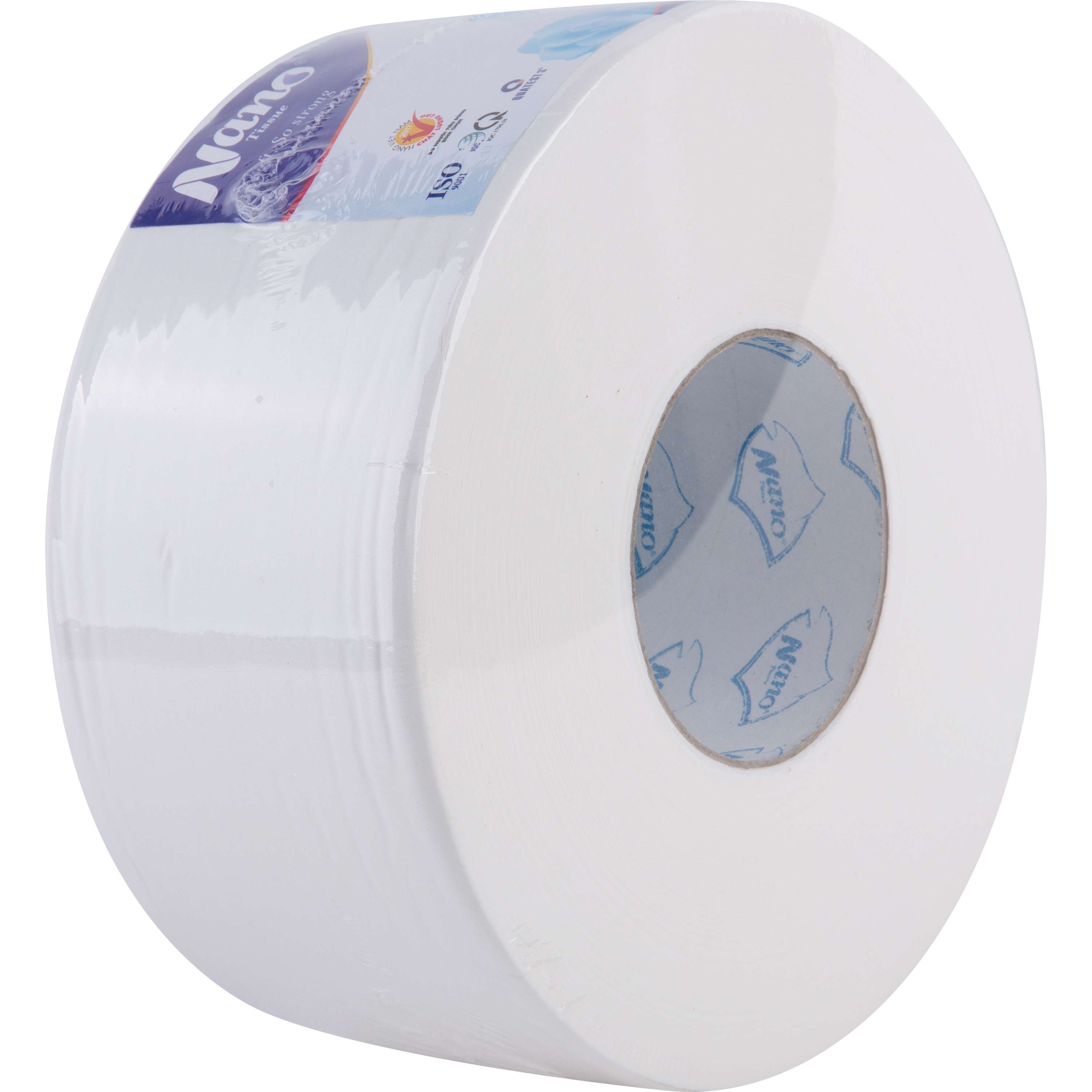 Combo 5 cuộn giấy vệ sinh Nano loại lớn 700g, giấy 2 lớp dày dặn, không vụn giấy, an toàn khi sử dụng - Nano Tissue