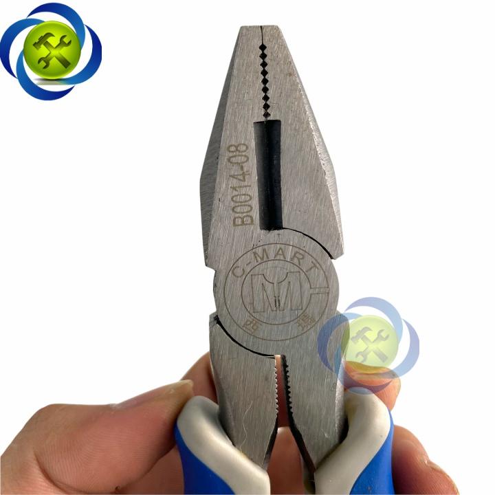 Kìm điện cán xanh trắng C-Mart B0014-8 200mm 8inch
