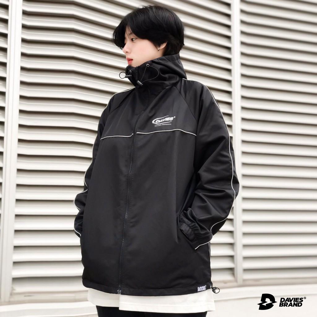 Áo khoác dù có nón Medal Reflective Jacket MÀU ĐEN Kgia fashion