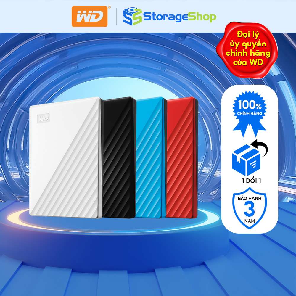 Ổ cứng di động WD My Passport New USB 3.2 1TB/2TB/4TB/5TB Hàng Chính Hãng