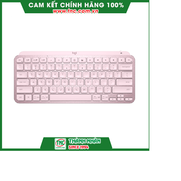 Bàn phím không dây Logitech MX Keys Mini màu hồng - Hàng chính hãng