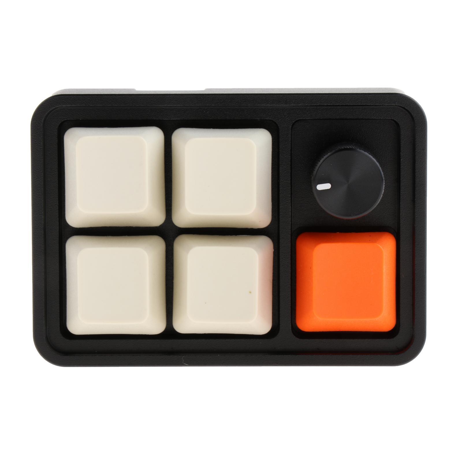 Wired Five Keys Mechanical Keyboard USB Portable Durable Mini RGB Keypad