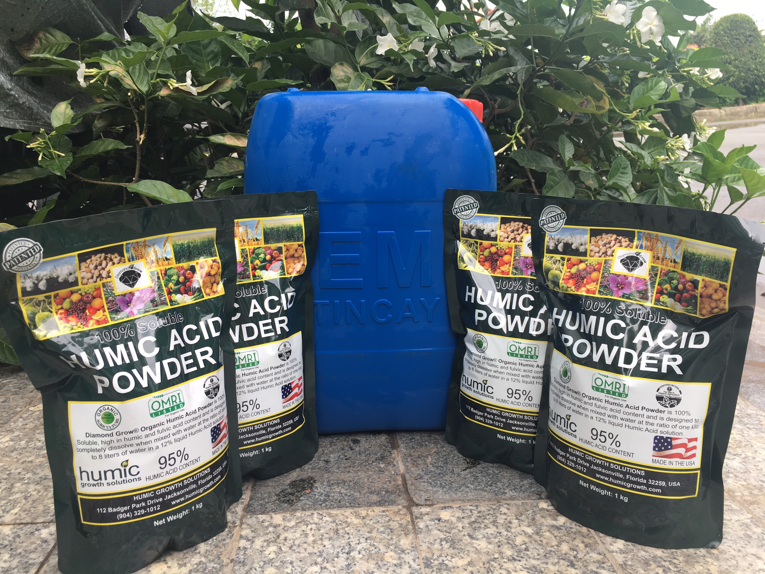 Combo 20 lít Đạm Cá và 4kg Humic Acid Powder 95%