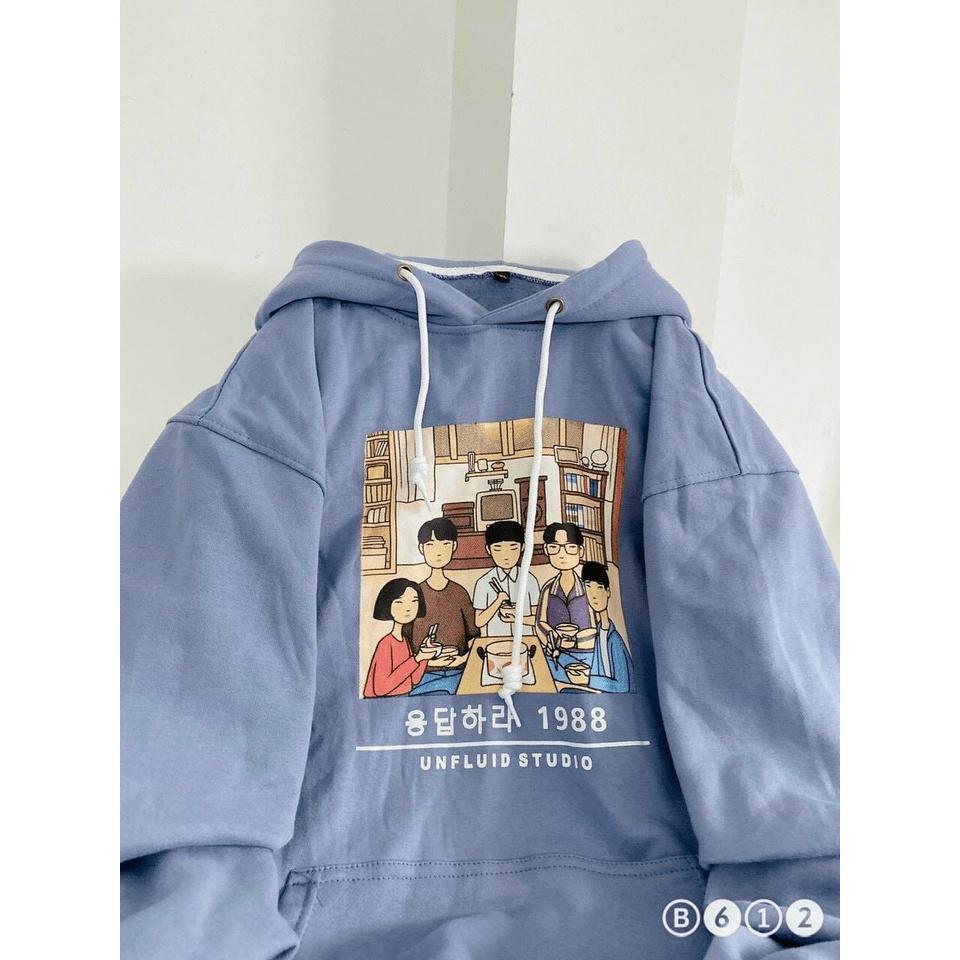 Áo hoodies sweater form to y hình pc hàn quốc tôn dáng cho các bạn trẻ THỜI TRANG GU FASHION