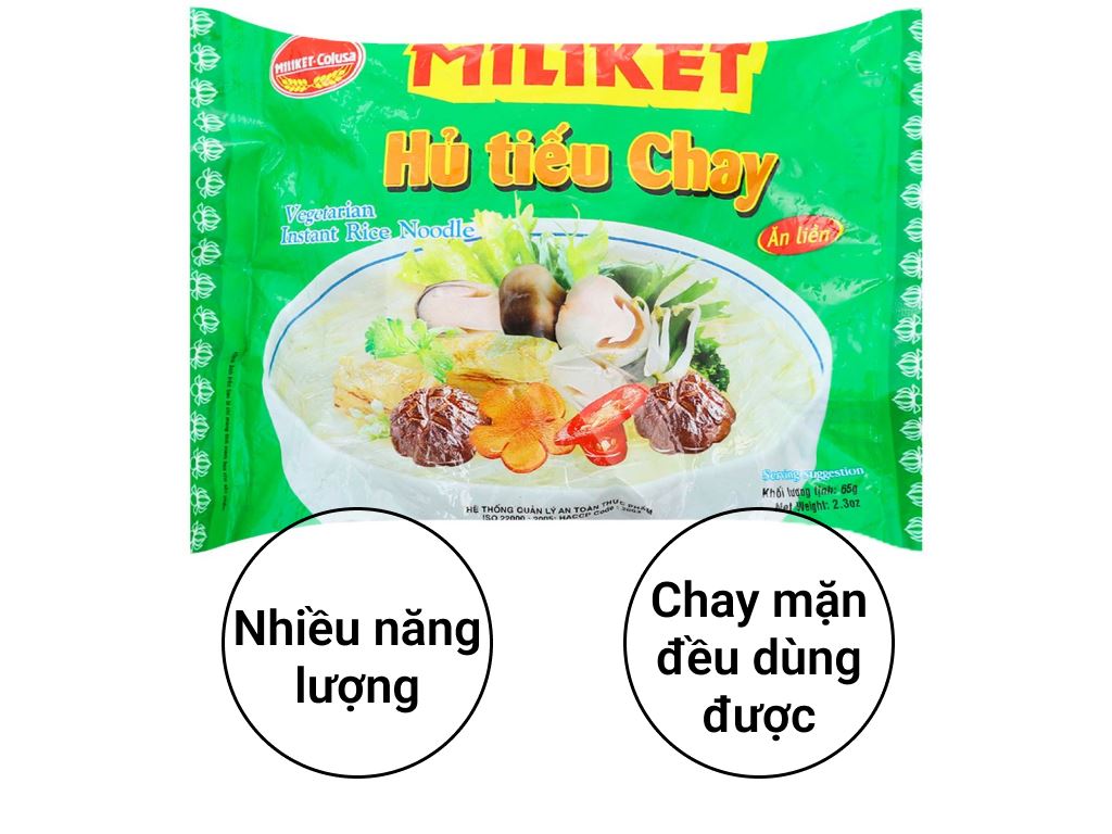 Combo 10 Gói Hủ Tiếu Chay Miliket