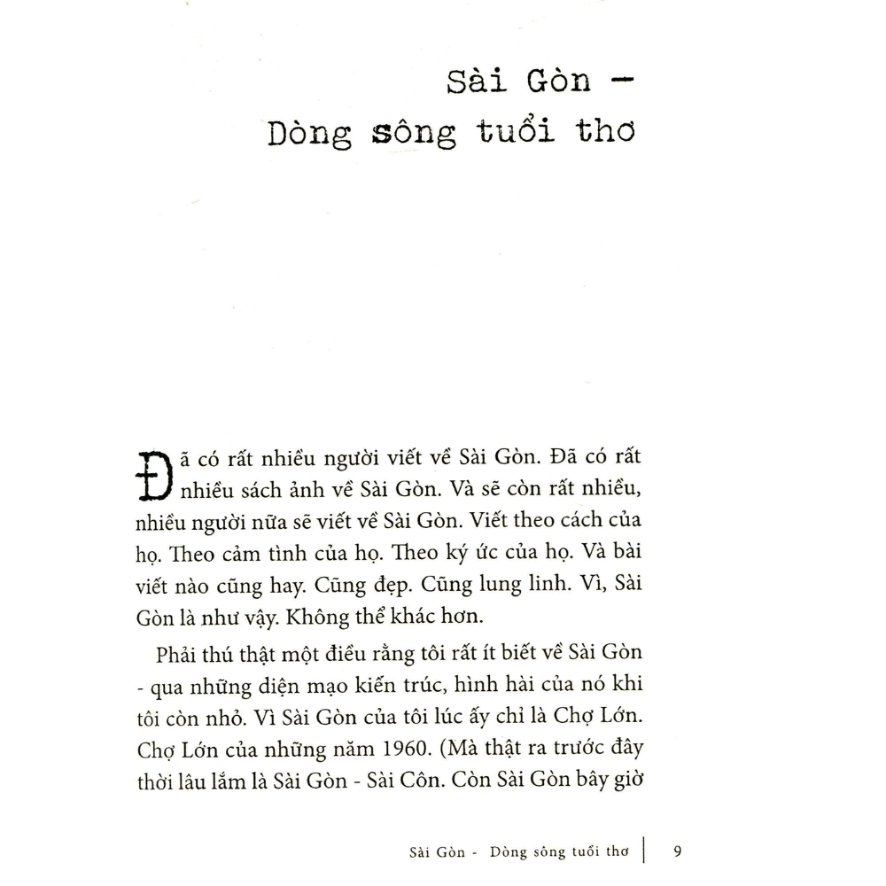 Sài Gòn - Dòng Sông Tuổi Thơ
