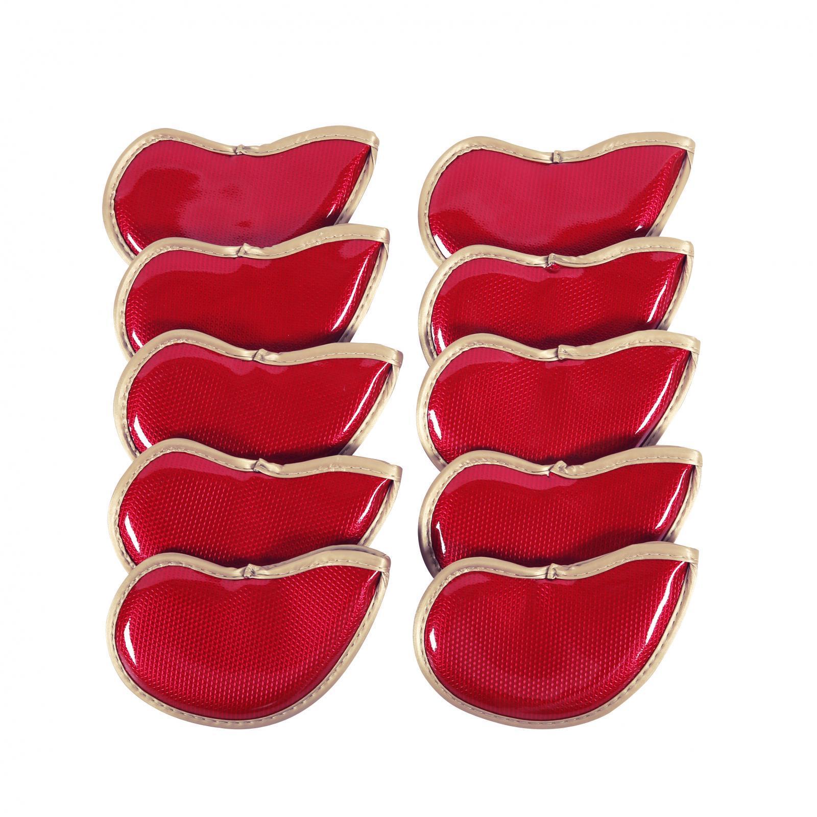 10Pcs Golf Iron Covers Set Golf Wedges Headcovers Sleeves Golf Training