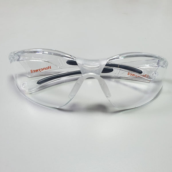 Kính bảo hộ Honeywell A800 kính chống bụi cực nhẹ, chống bụi, chống tia UV, màu trắng trong