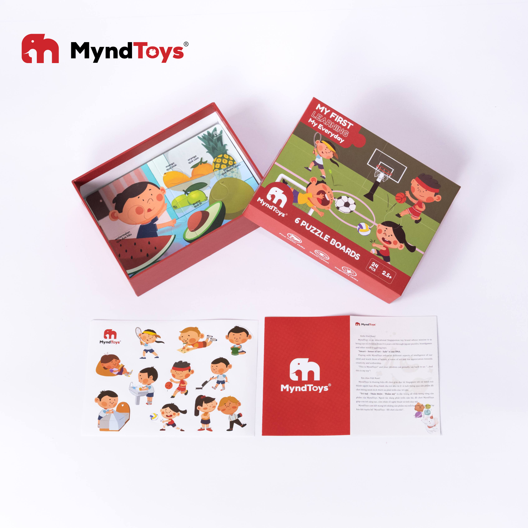 Đồ Chơi Giáo Dục, Bộ Xếp Hình Myndtoys My First Learning – My Everyday - Dành Cho Các Bé Trên 2.5 Tuổi