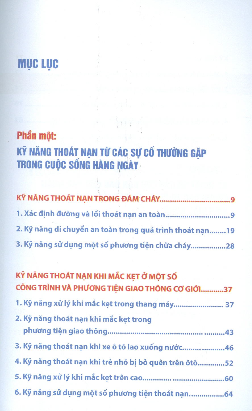 Kỹ Năng Thoát Nạn Từ Một Số Sự Cố Thường Gặp Trong Cuộc Sống Hàng Ngày