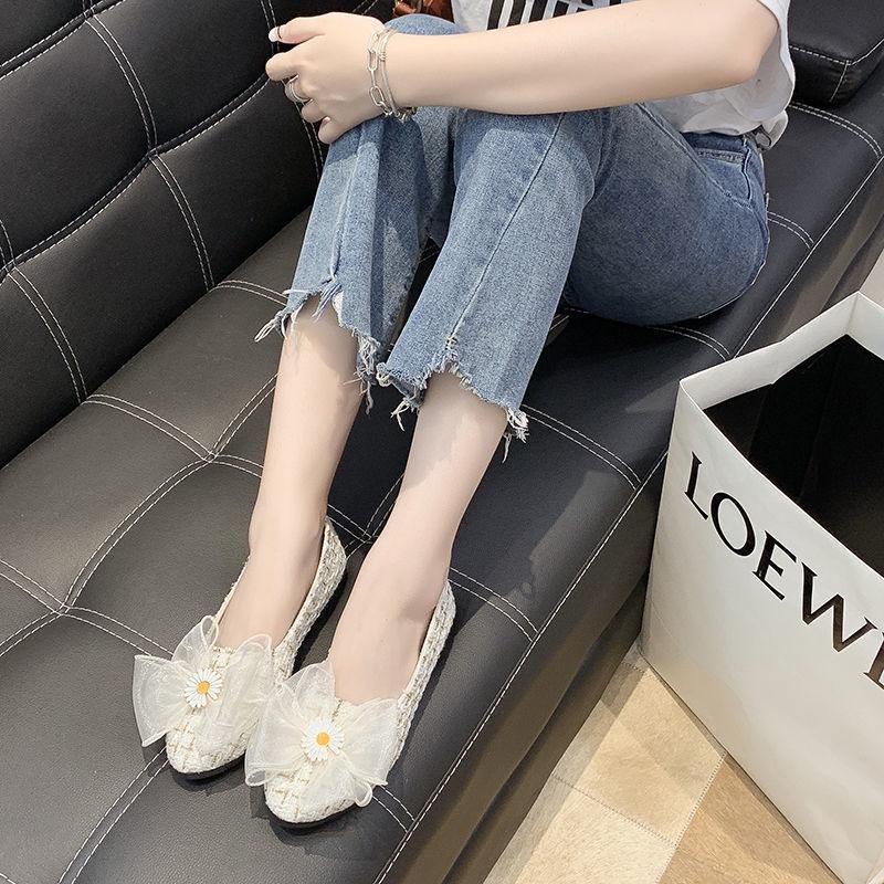 Giày Búp Bê Đế Bằng Thiết Kế Đơn Giản Thời Trang Cao Cấp Cho Nữ