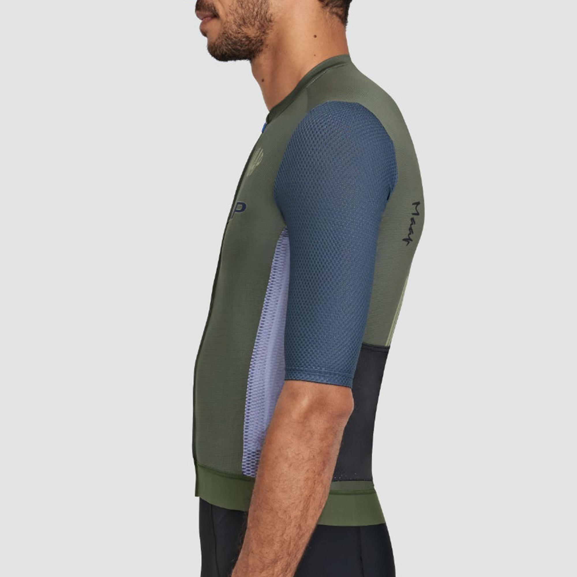 Maap nam giới xe đạp mùa hè có thể thở bằng xe đạp chất lượng cao cho xe đạp ngắn tay áo sơ mi nam Color: Purple Size: L