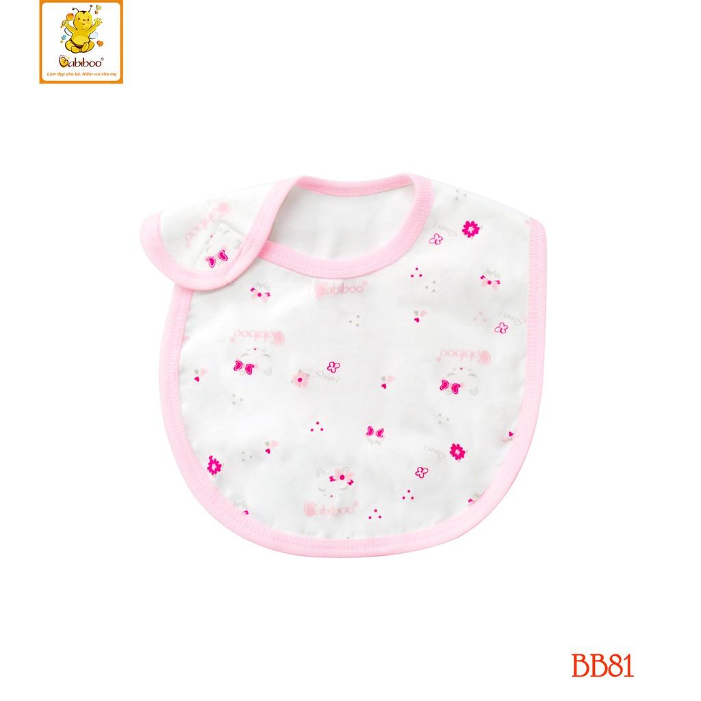 Yếm Dán Sơ sinh cotton 2 lớp in hình cute BABIBOO - BB81