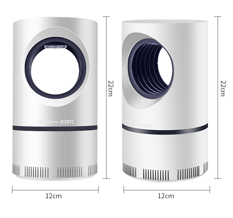 Đèn Bắt Muỗi Hình Trụ Cắm Cổng USB Thông Minh