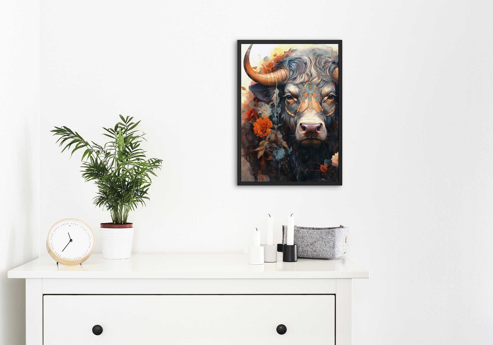 Quà tặng cho tâm | Tuổi Sửu | Tranh canvas nghệ thuật