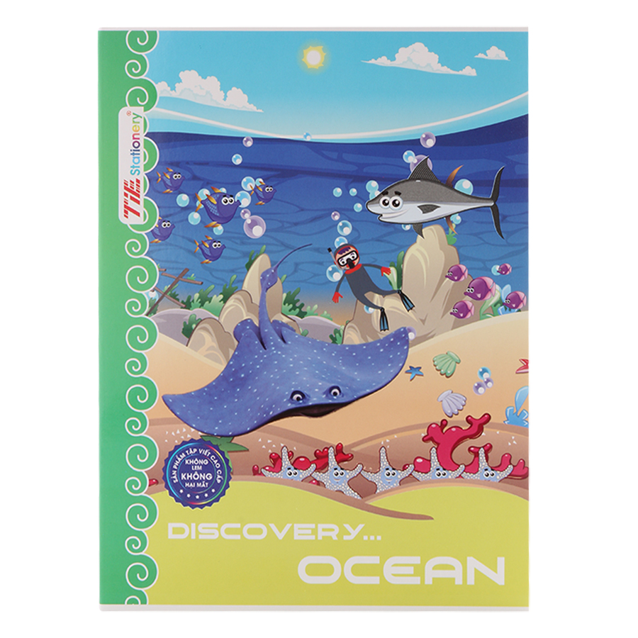 Lốc 10 Quyển Tập Discovery Ocean TIE TDO-R18 Caro 4 Ôly 96 Trang - Mẫu Ngẫu Nhiên