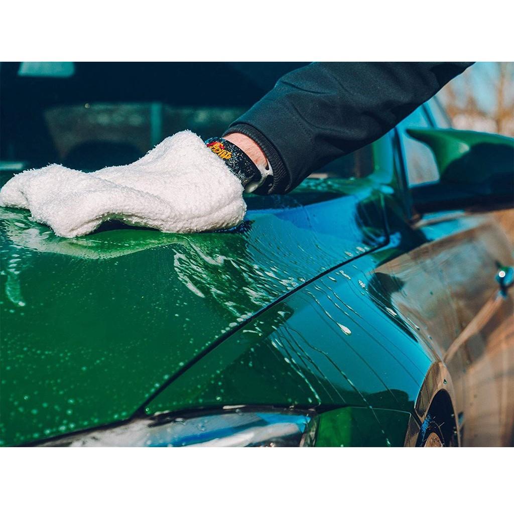 Meguiar's Găng tay rửa xe hở ngón, siêu dày - Microfiber Wash Mitt - X3002 EU