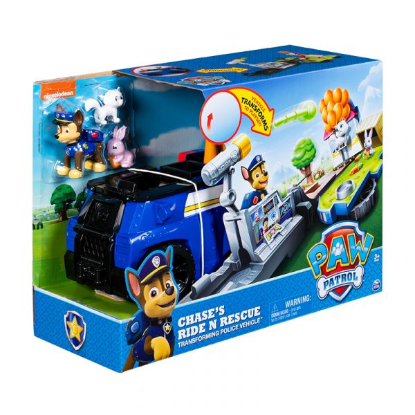 Đồ chơi mô hình PAW PATROL Bộ xe cảnh sát biến hình giải cứu siêu hạng Chase 20107844