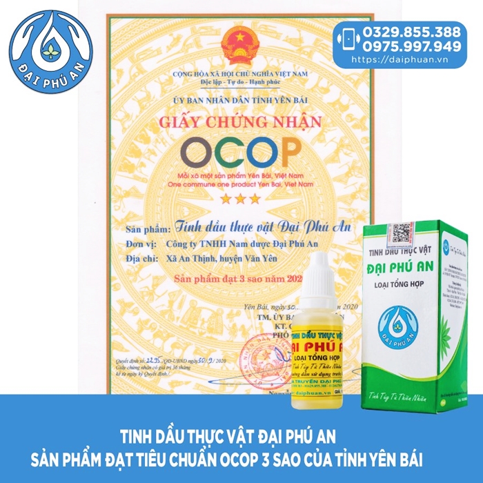 Tinh Dầu Thực Vật Đại Phú An Hỗ Trợ Xương Khớp