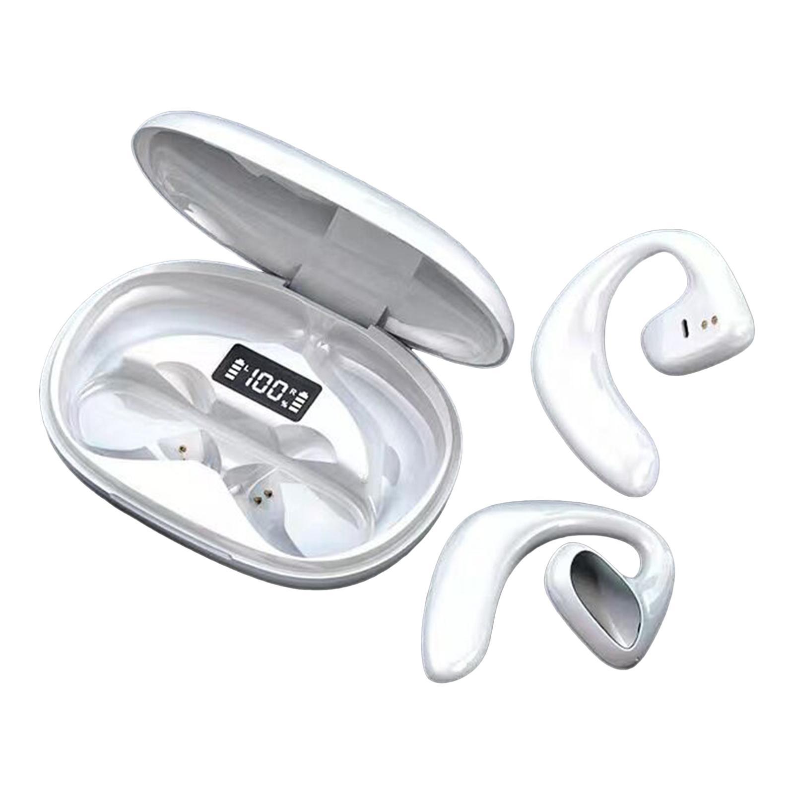 Air Conduction Bluetooth Headphones Wireless Headset Over Ear for Workout Black