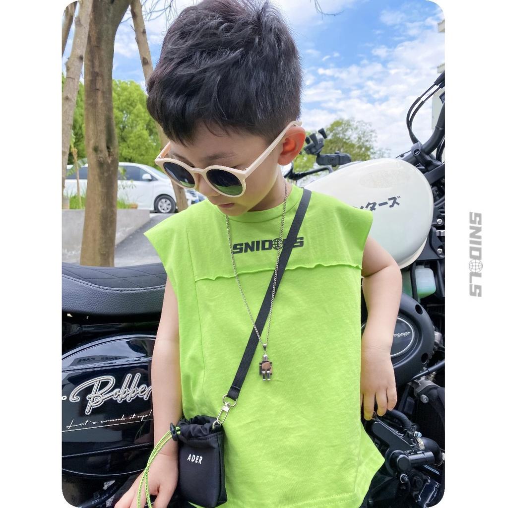 Thời trang bé trai- áo phông áo thun sát nách ba lỗ bé trai phong cách Hàn Quốc 10-55kg