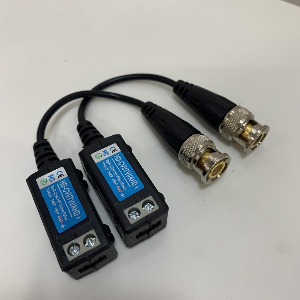 Video Balun hỗ trợ Camera AHD/CVI/TVI 5MP khoảng cách lên tới 600m - chất lượng cao