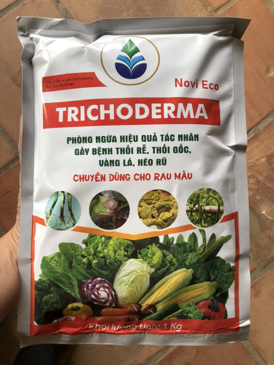 Chế Phẩm Vi Sinh Trichoderma Phòng Ngừa Thối Rễ, Thối Gốc, Vàng Lá, Héo Rũ Dùng Cho Rau Màu, Cây Cảnh 1kg