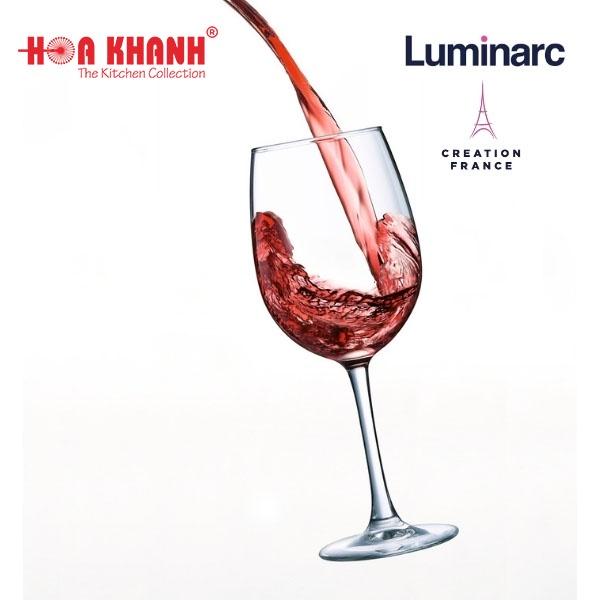 Ly Uống Rượu Vang Thủy Tinh Luminarc World Wine 350ML - 470ML &amp; 580ML - bộ 4 ly - E5979, E5980 &amp; E5981