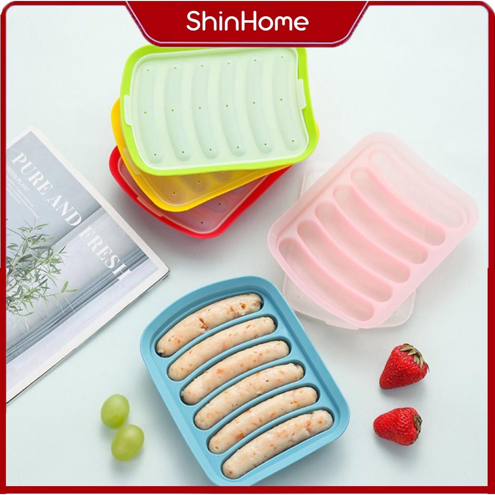 Khuôn làm xúc xích silicon chịu nhiệt cho bé ăn dặm