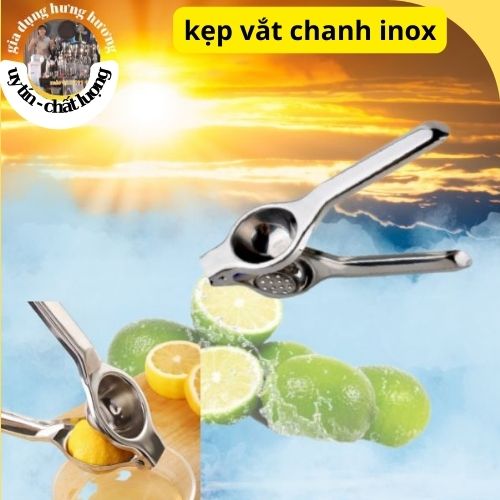 Dụng cụ vắt chanh inox (kẹp vắt chanh)