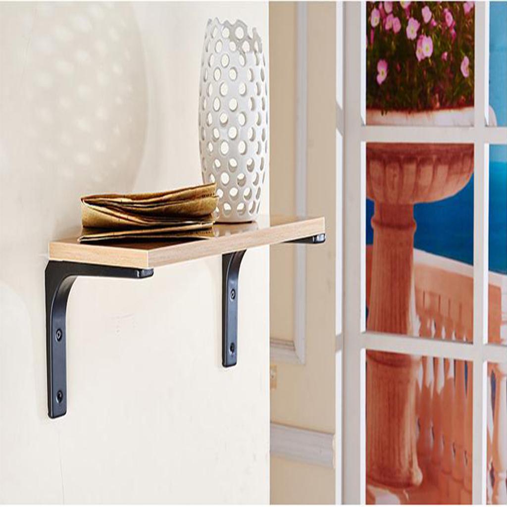 2xHeavy Duty Shelf Bracket Wall Hanging Shelve L Shaped Supporter 20x25cm