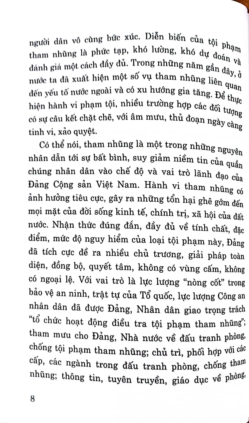 Tham nhũng và hoạt động của Công an nhân dân trong đấu tranh phòng, chống tham nhũng ở Việt Nam