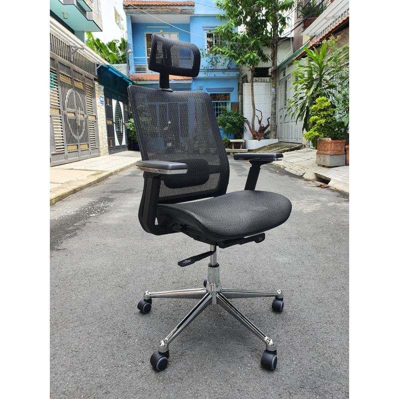 Ghế Làm Việc Công Thái Học - Ergonomics Ngả Lưng Thư Giãn AMA-CM-B106A-4 (ĐEN)