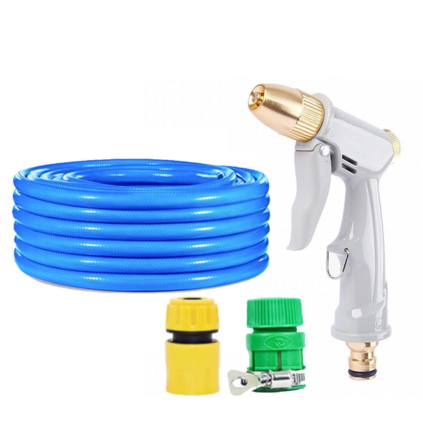 Bộ dây vòi xịt nước rửa xe, tưới cây tăng áp 3 lần, loại 7-10m  206846