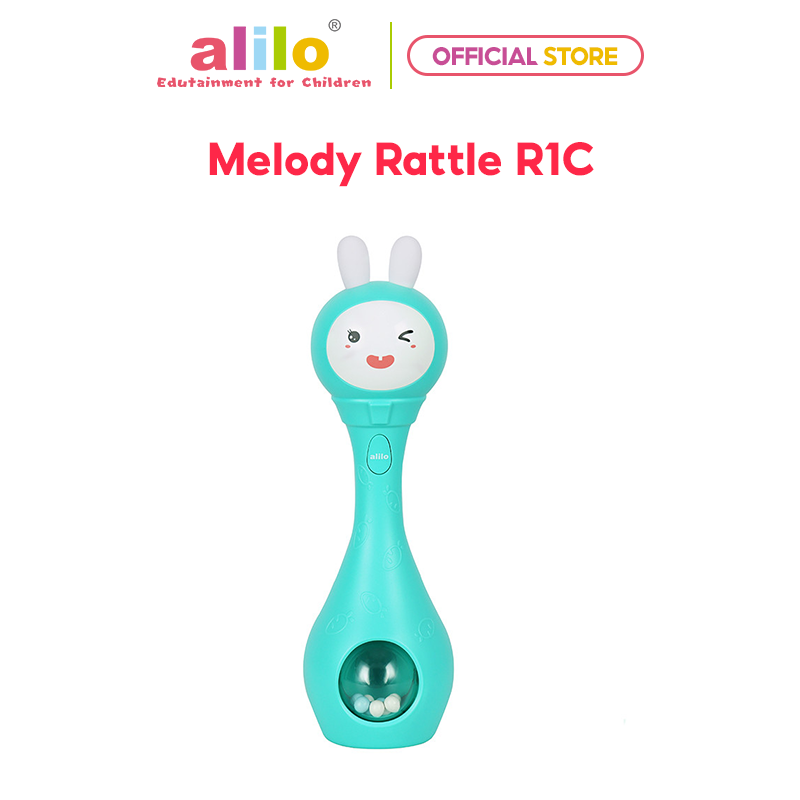 Lục lạc phát nhạc giáo dục cho trẻ Alilo Melody Rattle R1C - Hàng chính hãng - Đồ chơi giáo dục sớm, kích thước nhỏ gọn