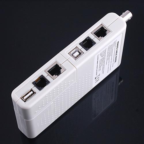 4-in-1 Remote RJ11 RJ45 USB BNC LAN Network Phone Cable Tester Meter Device Machine
