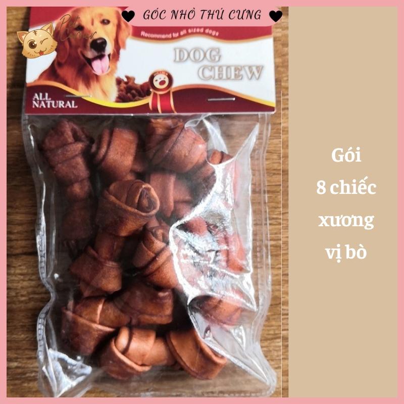 Xương da bò xoắn hai đầu thơm ngon cho thú cưng