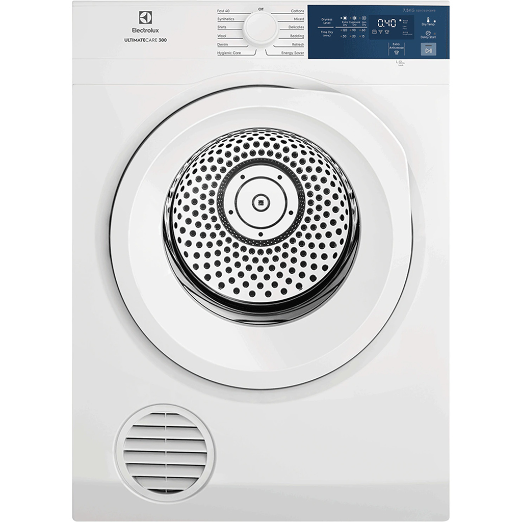 Hình ảnh Máy sấy quần áo Electrolux 7.5 kg EDV754H3WB Trắng - Hàng chính hãng [Giao HCM/HN]