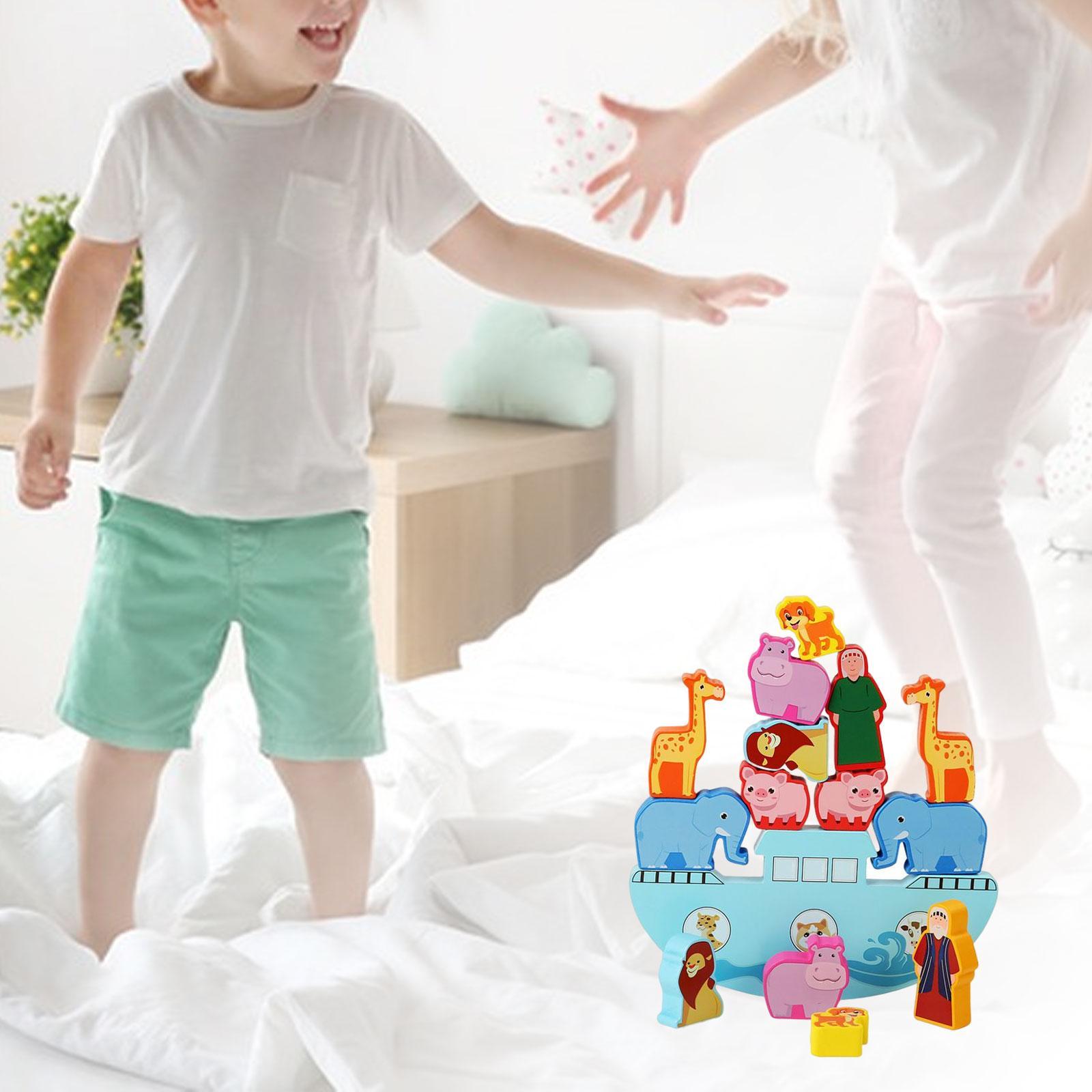 Montessori Wooden Balance Game Motor Skills Early Educational Toys Brain Development for Kids Toddler Girls Boys Children Gifts