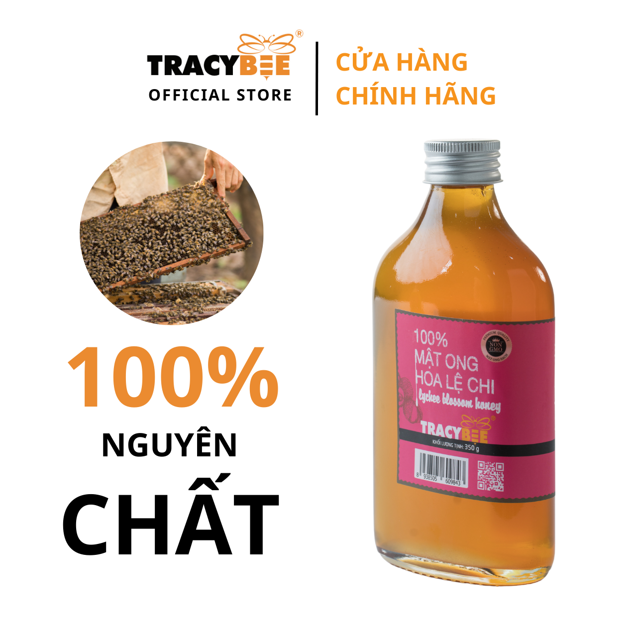 Mật ong hoa lệ chi Tracybee 350gr