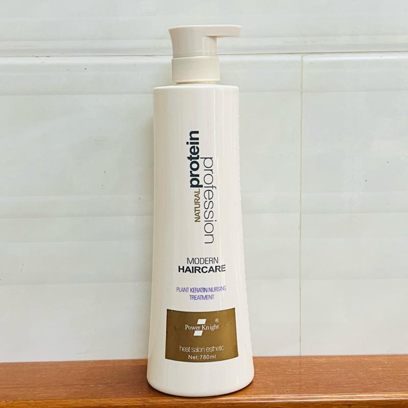 Keratin tươi Natural Protein Galanzer Phục Hồi Tóc Hư Tổn chuyên nghiệp tại Salon 780ml + Gội xả gói Karseell 15ml